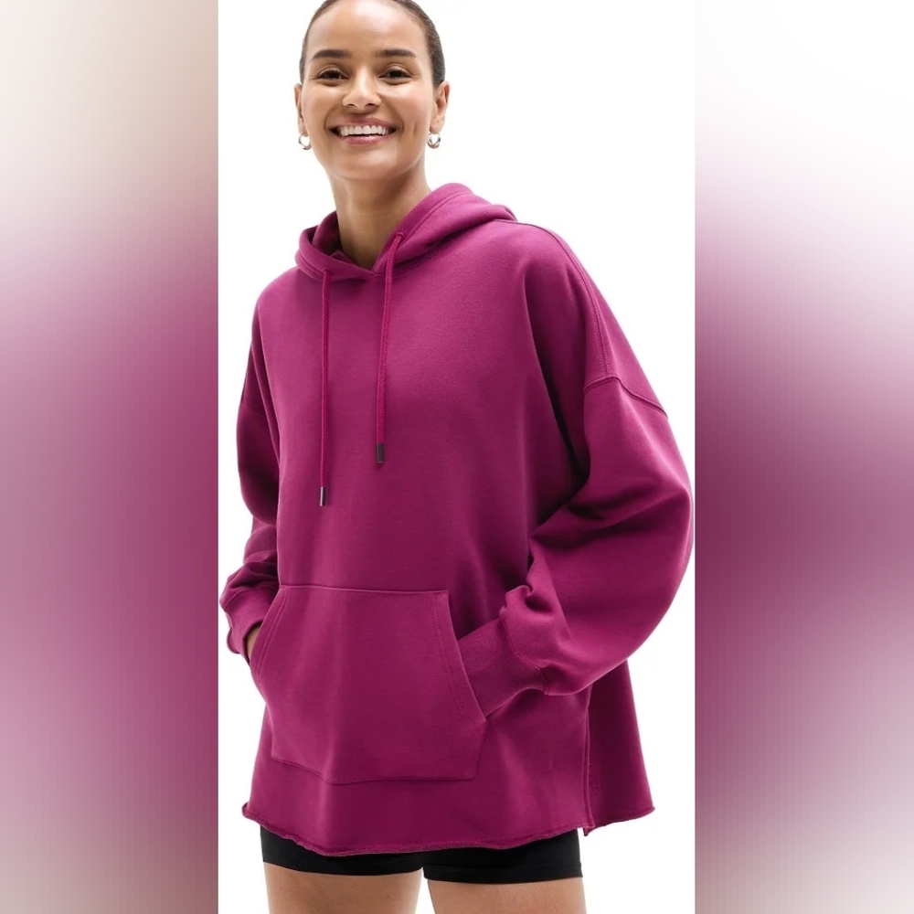 NWT Athleta Magenta Hoodie Size M